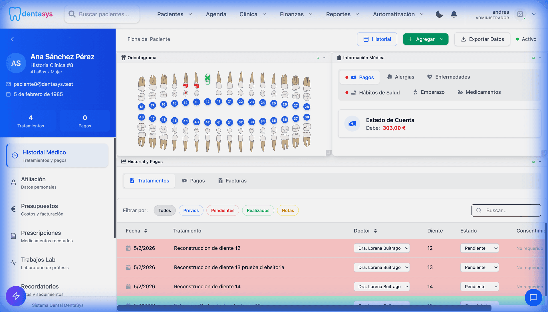 Odontograma 3D Interactivo