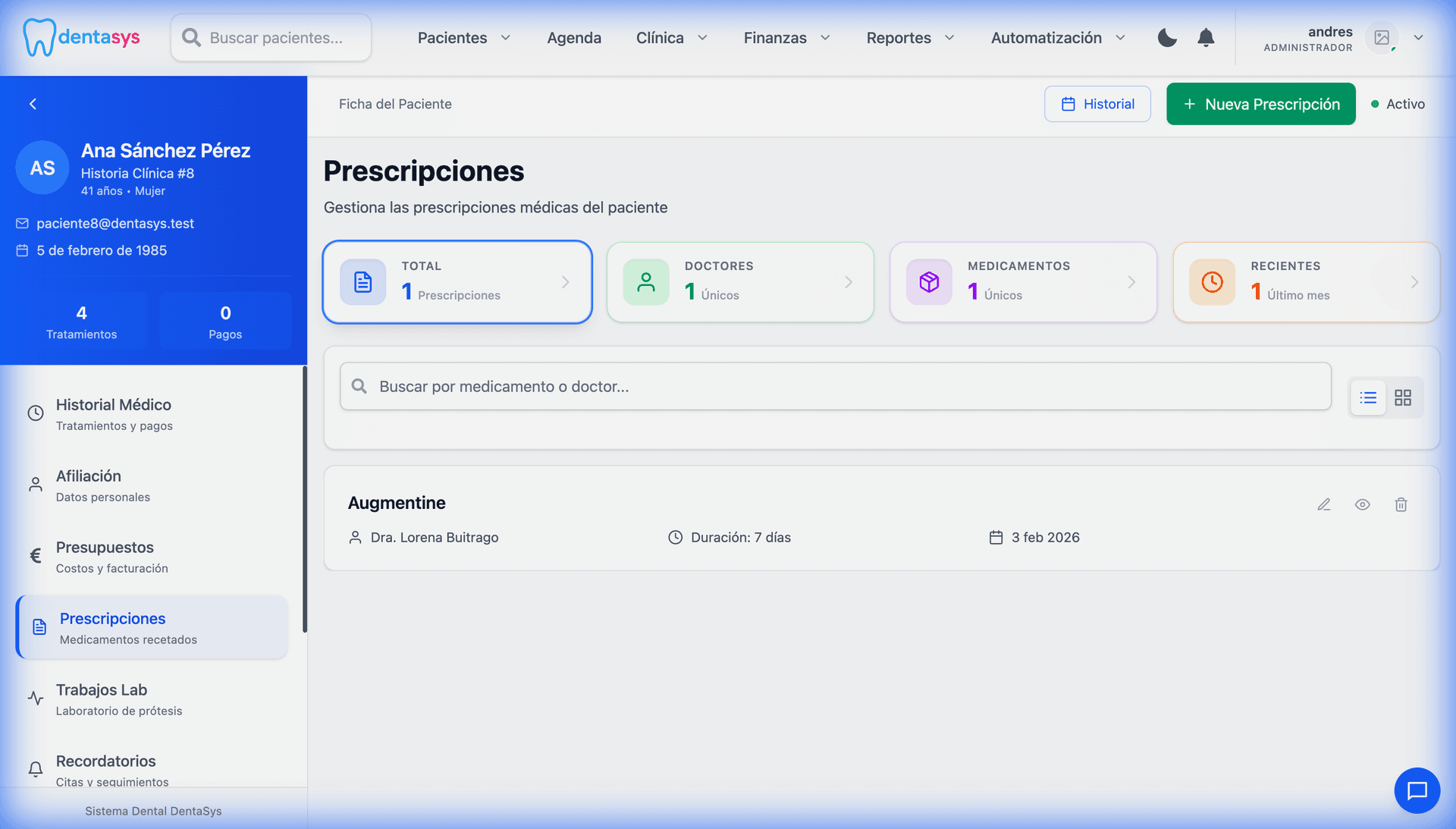 Recetas y Alertas Médicas